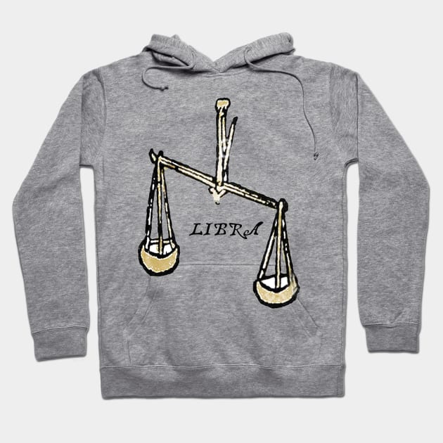 Libra - Medieval Astrology: Hoodie by The Blue Box